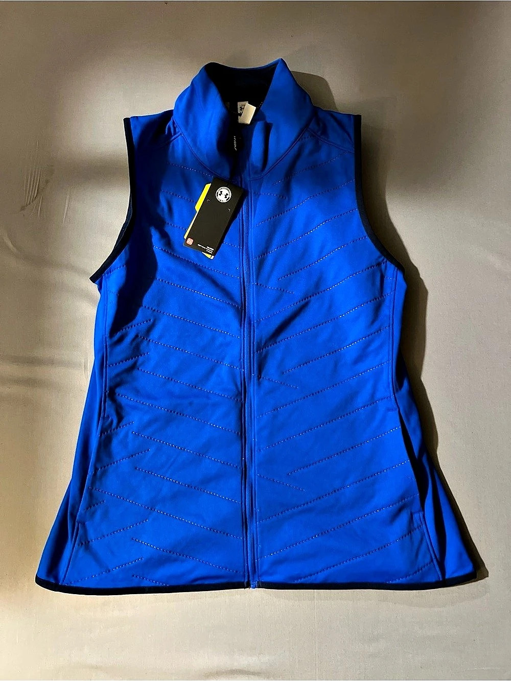 Under Armour ColdGear Reactor Vest Blue Athletic Vest Large NWT